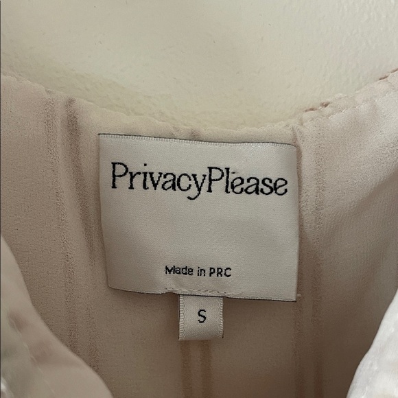 Privacy Please Ruffle Stripe Blouse-Small - Picture 8 of 11